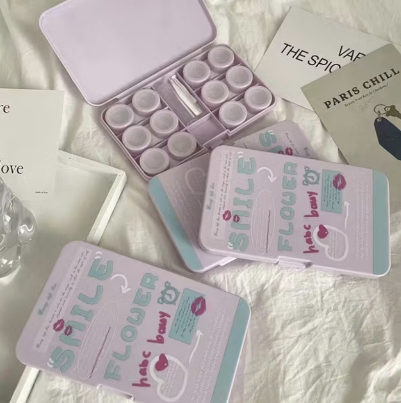 Smile Flower Contact Lens Travel Kit